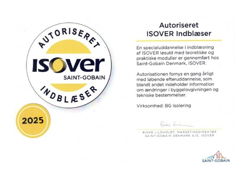 Autoriseret ISOVER-indblæser